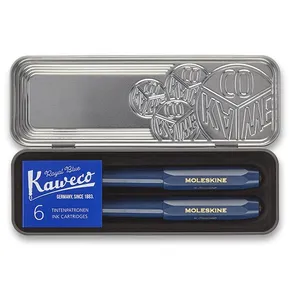 Moleskine Kaweco Kugelschreiber und Füllfederhalter Set, blau